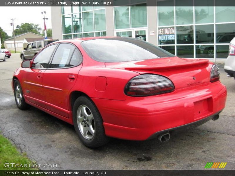 Bright Red / Dark Taupe 1999 Pontiac Grand Prix GTP Sedan