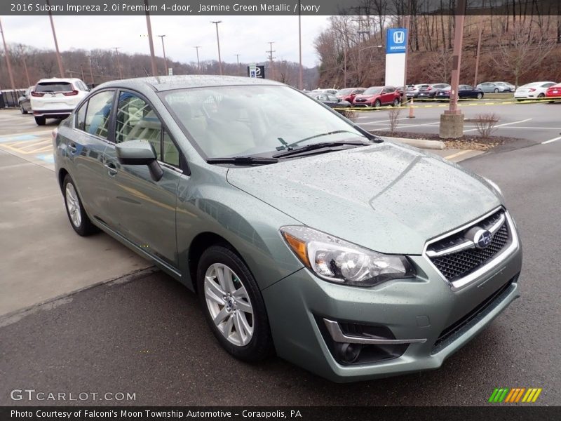 Jasmine Green Metallic / Ivory 2016 Subaru Impreza 2.0i Premium 4-door