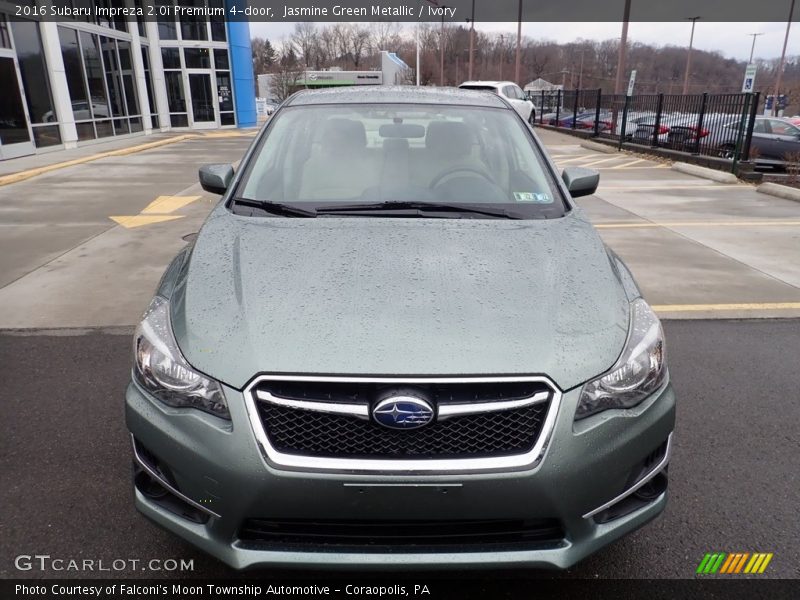 Jasmine Green Metallic / Ivory 2016 Subaru Impreza 2.0i Premium 4-door