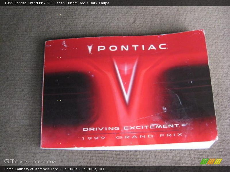 Bright Red / Dark Taupe 1999 Pontiac Grand Prix GTP Sedan