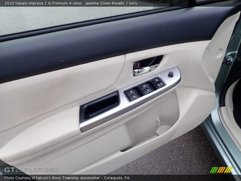 Jasmine Green Metallic / Ivory 2016 Subaru Impreza 2.0i Premium 4-door