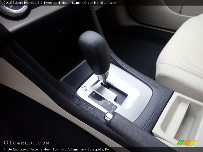 Jasmine Green Metallic / Ivory 2016 Subaru Impreza 2.0i Premium 4-door