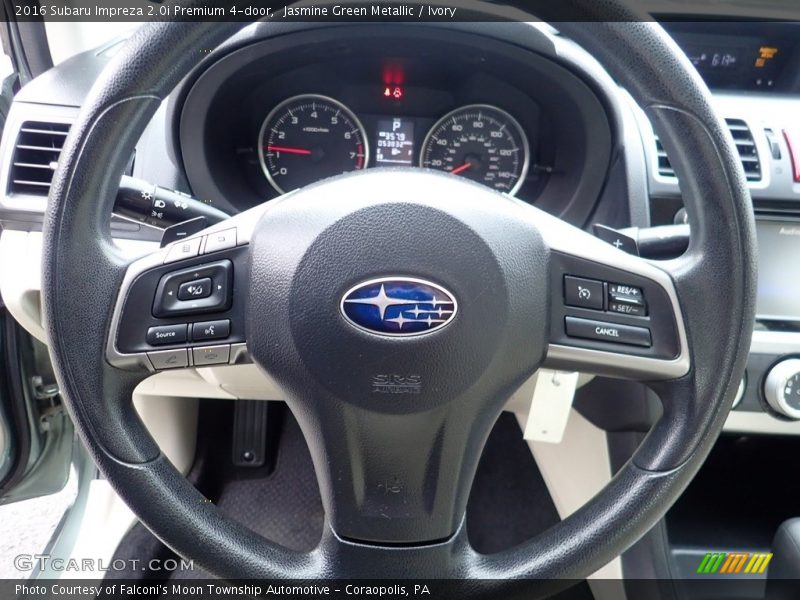 Jasmine Green Metallic / Ivory 2016 Subaru Impreza 2.0i Premium 4-door