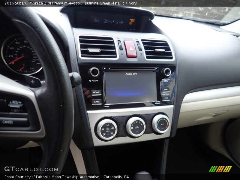 Jasmine Green Metallic / Ivory 2016 Subaru Impreza 2.0i Premium 4-door