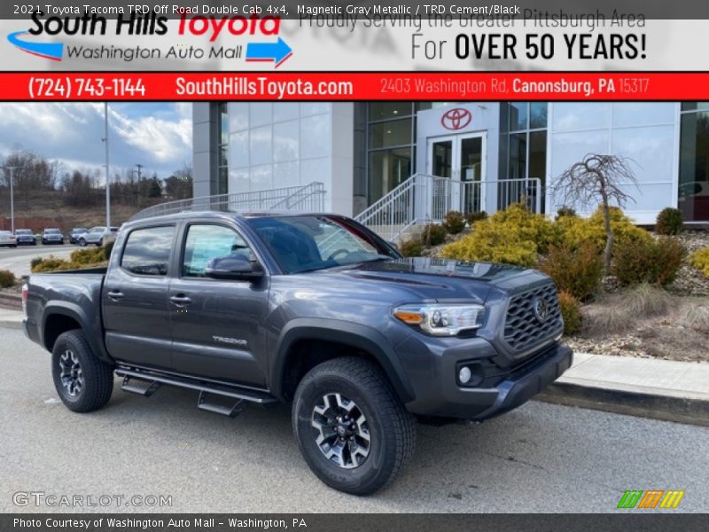 Magnetic Gray Metallic / TRD Cement/Black 2021 Toyota Tacoma TRD Off Road Double Cab 4x4