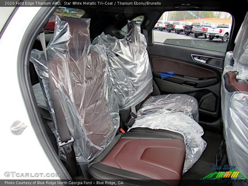 Star White Metallic Tri-Coat / Titanium Ebony/Brunello 2020 Ford Edge Titanium AWD