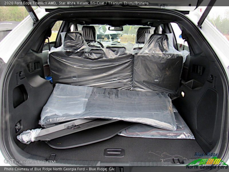 Star White Metallic Tri-Coat / Titanium Ebony/Brunello 2020 Ford Edge Titanium AWD