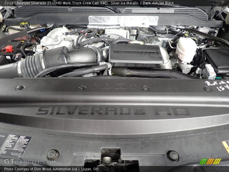 Silver Ice Metallic / Dark Ash/Jet Black 2019 Chevrolet Silverado 2500HD Work Truck Crew Cab 4WD