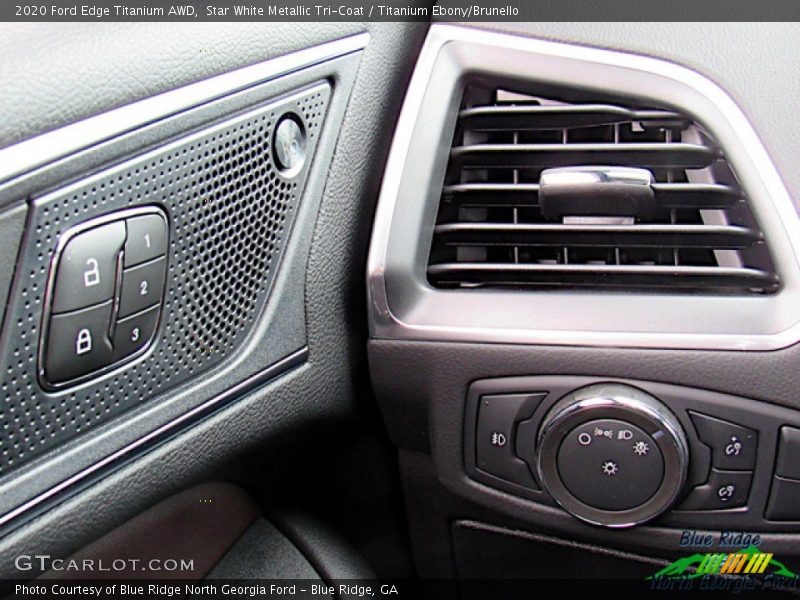 Star White Metallic Tri-Coat / Titanium Ebony/Brunello 2020 Ford Edge Titanium AWD