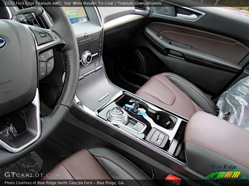 Star White Metallic Tri-Coat / Titanium Ebony/Brunello 2020 Ford Edge Titanium AWD