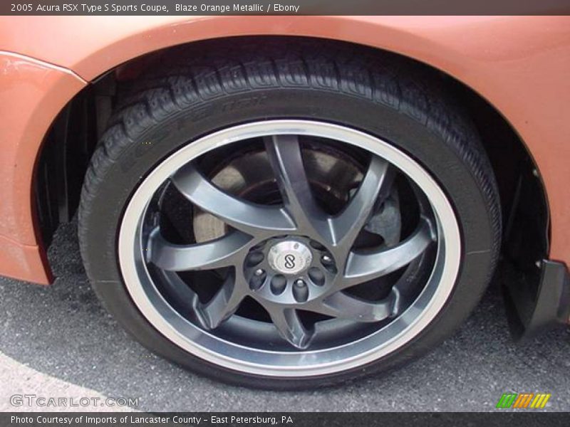 Blaze Orange Metallic / Ebony 2005 Acura RSX Type S Sports Coupe