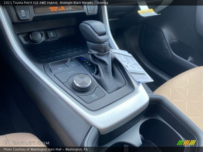 Midnight Black Metallic / Nutmeg 2021 Toyota RAV4 XLE AWD Hybrid