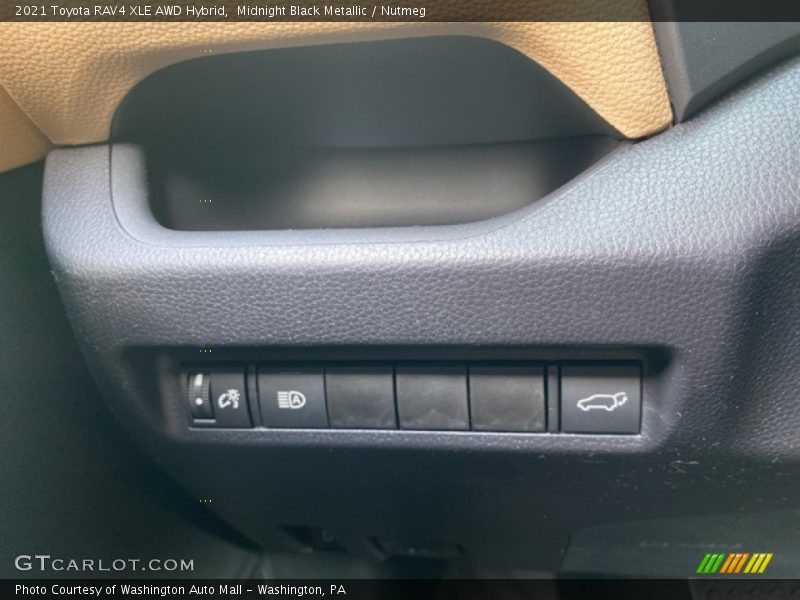 Midnight Black Metallic / Nutmeg 2021 Toyota RAV4 XLE AWD Hybrid