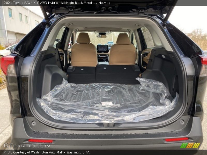 Midnight Black Metallic / Nutmeg 2021 Toyota RAV4 XLE AWD Hybrid