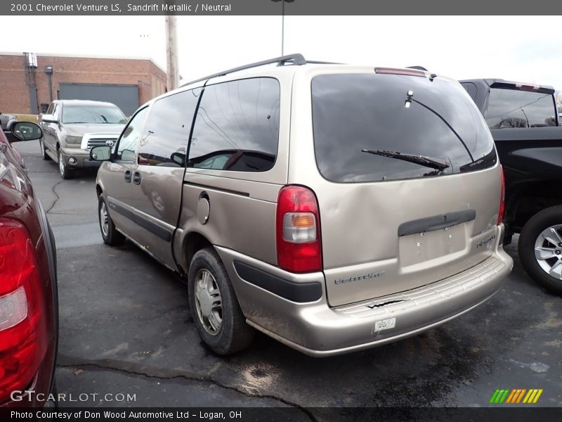 Sandrift Metallic / Neutral 2001 Chevrolet Venture LS