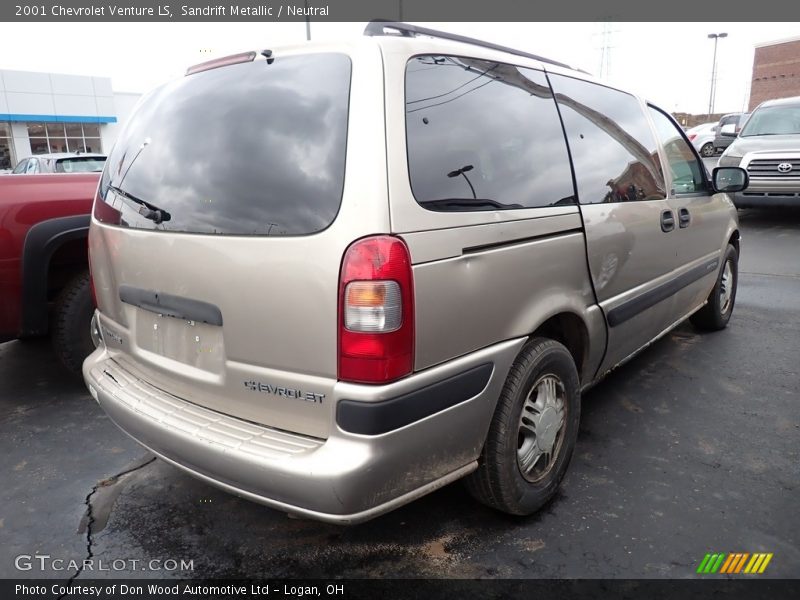 Sandrift Metallic / Neutral 2001 Chevrolet Venture LS