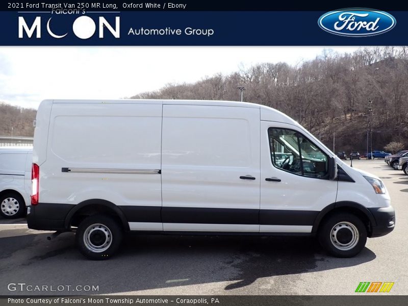 Oxford White / Ebony 2021 Ford Transit Van 250 MR Long