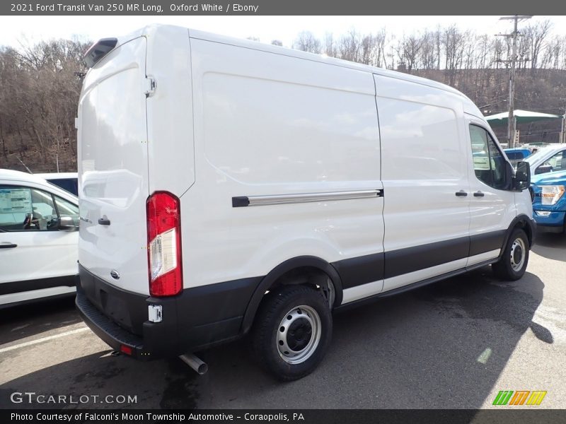 Oxford White / Ebony 2021 Ford Transit Van 250 MR Long