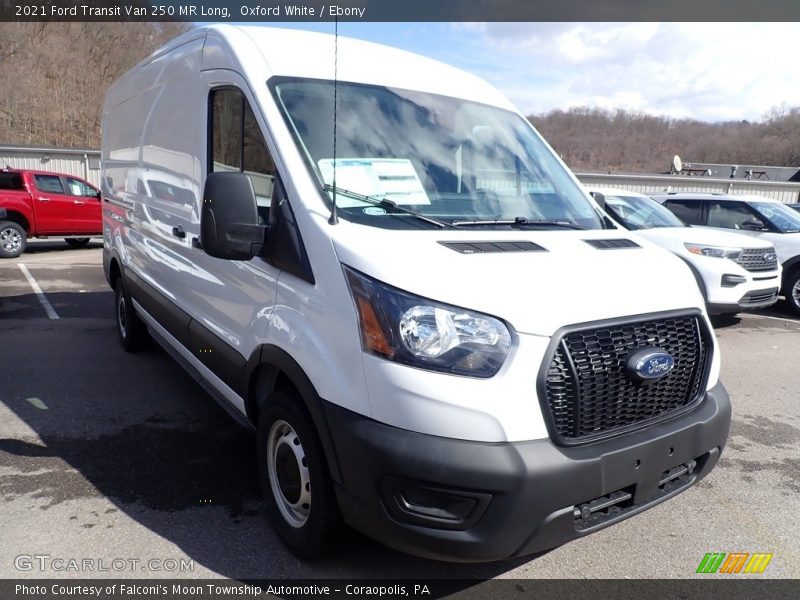 Oxford White / Ebony 2021 Ford Transit Van 250 MR Long
