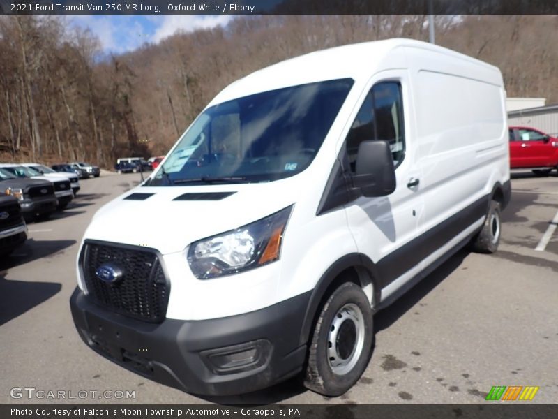 Oxford White / Ebony 2021 Ford Transit Van 250 MR Long