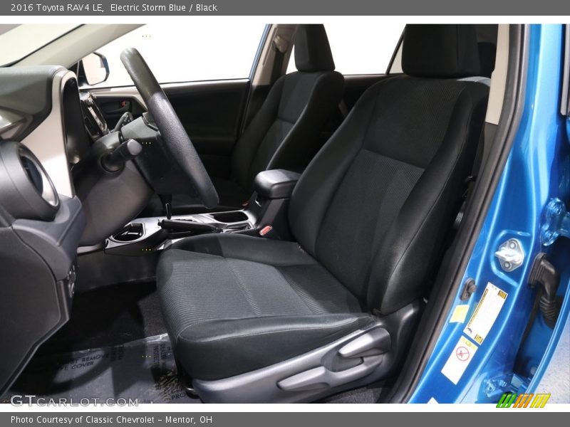 Electric Storm Blue / Black 2016 Toyota RAV4 LE