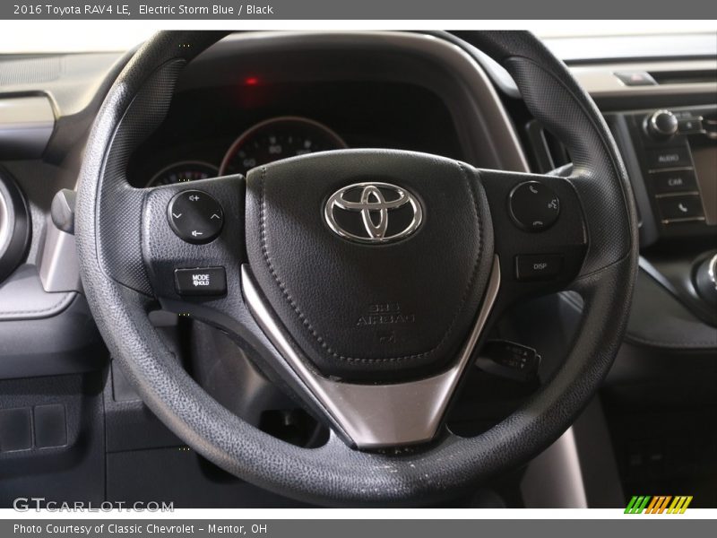 Electric Storm Blue / Black 2016 Toyota RAV4 LE