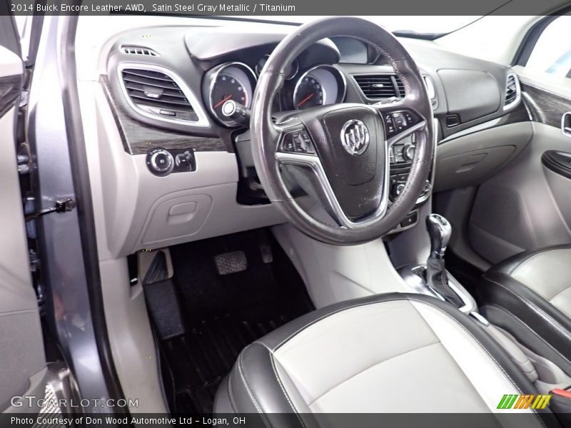 Satin Steel Gray Metallic / Titanium 2014 Buick Encore Leather AWD