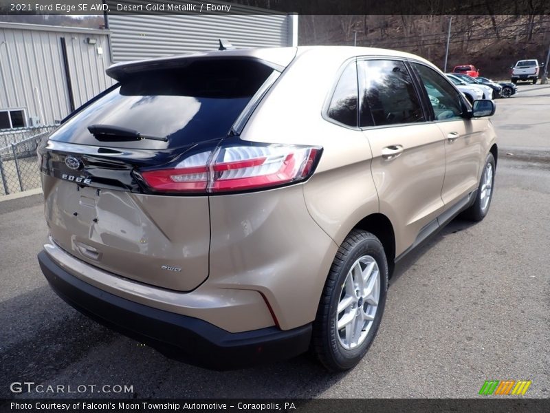 Desert Gold Metallic / Ebony 2021 Ford Edge SE AWD