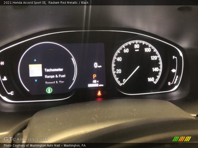 Radiant Red Metallic / Black 2021 Honda Accord Sport SE