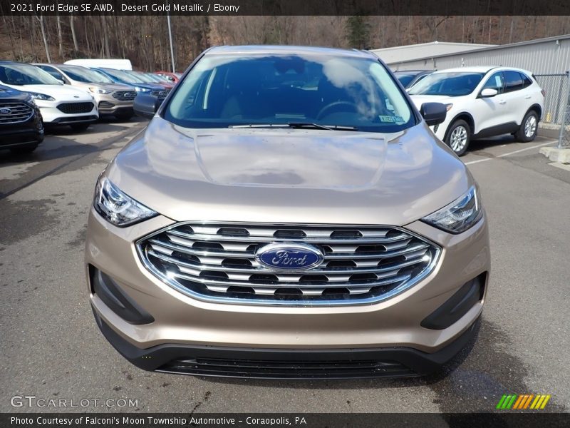 Desert Gold Metallic / Ebony 2021 Ford Edge SE AWD