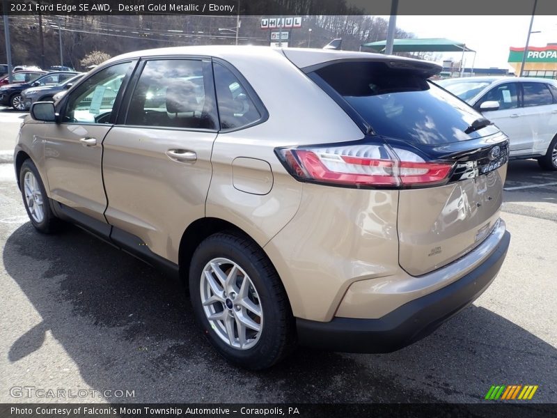 Desert Gold Metallic / Ebony 2021 Ford Edge SE AWD