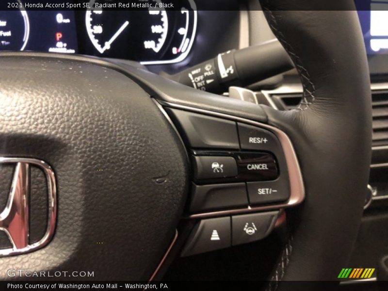 Radiant Red Metallic / Black 2021 Honda Accord Sport SE