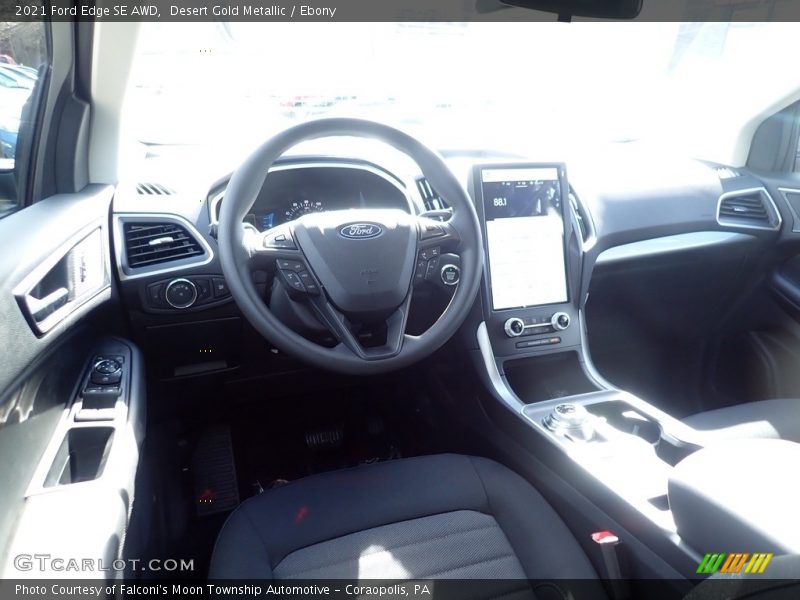 Desert Gold Metallic / Ebony 2021 Ford Edge SE AWD