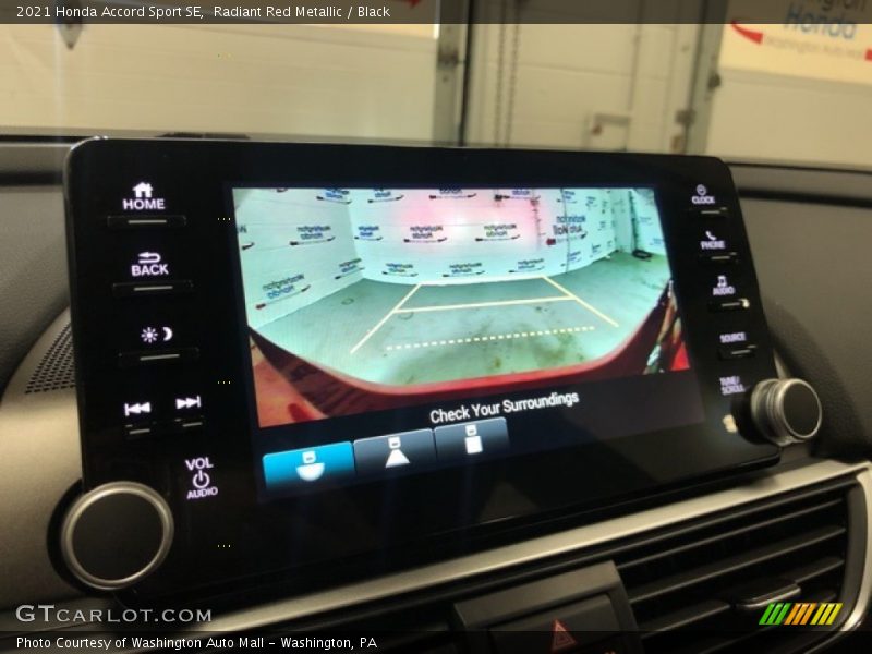 Radiant Red Metallic / Black 2021 Honda Accord Sport SE