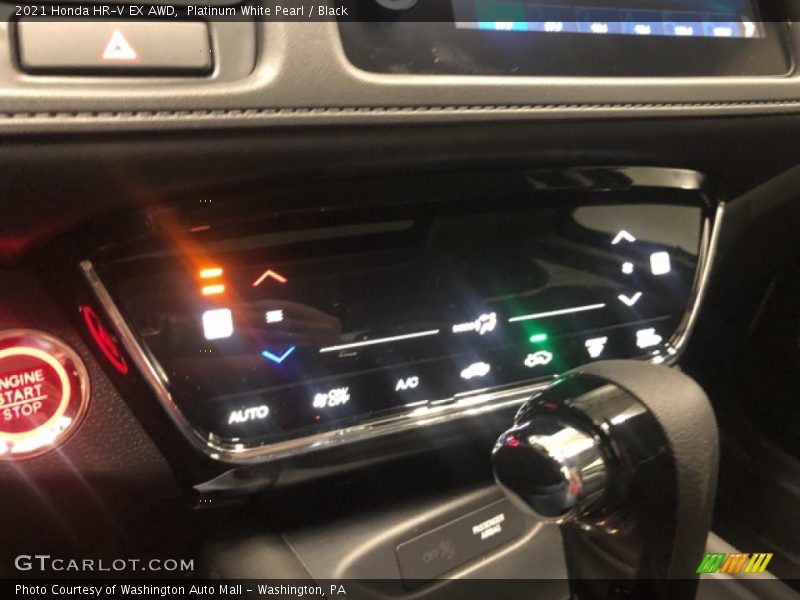 Platinum White Pearl / Black 2021 Honda HR-V EX AWD