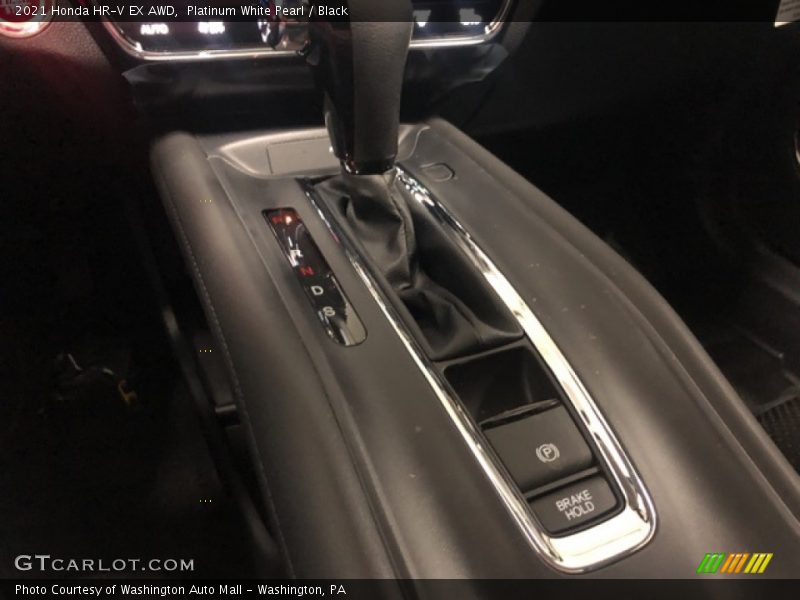 Platinum White Pearl / Black 2021 Honda HR-V EX AWD