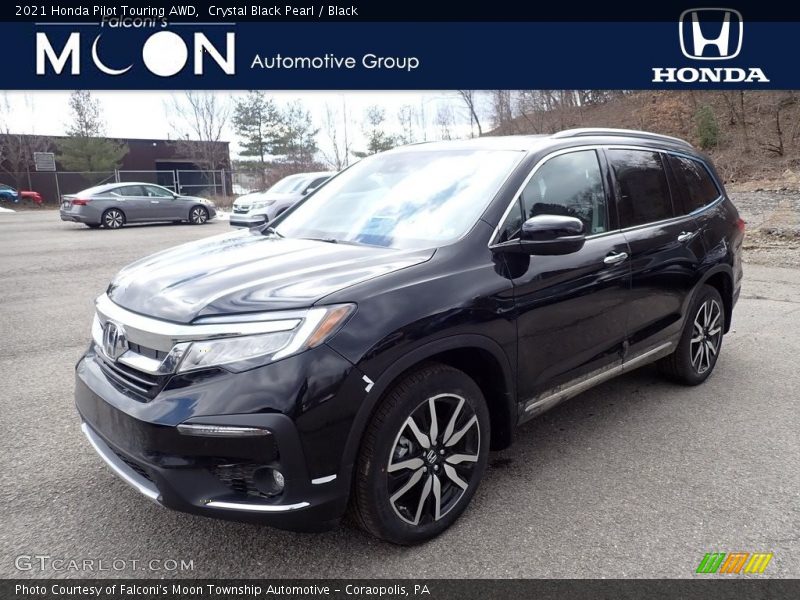 Crystal Black Pearl / Black 2021 Honda Pilot Touring AWD