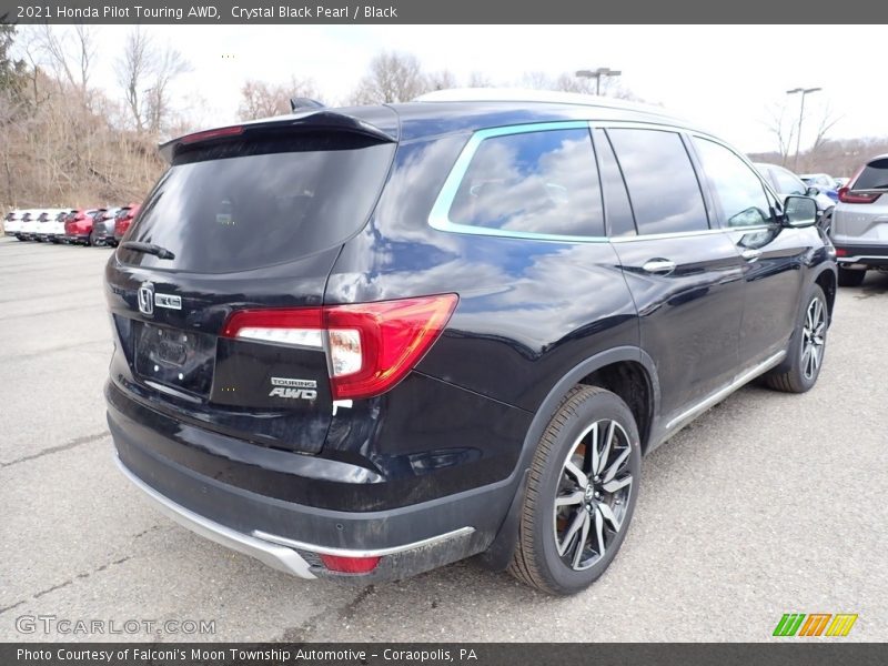 Crystal Black Pearl / Black 2021 Honda Pilot Touring AWD