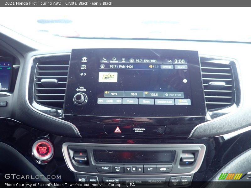 Crystal Black Pearl / Black 2021 Honda Pilot Touring AWD
