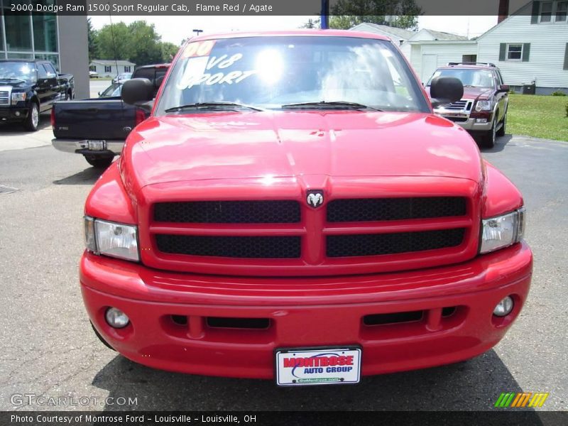 Flame Red / Agate 2000 Dodge Ram 1500 Sport Regular Cab