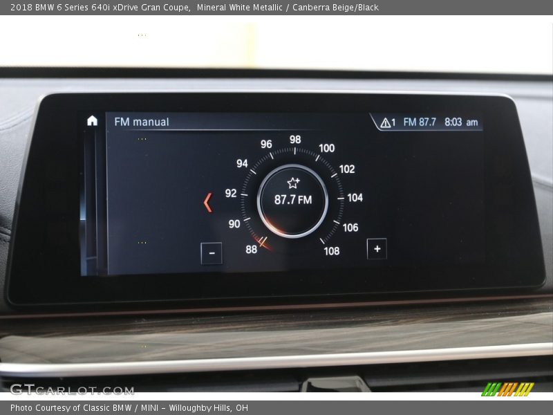 Controls of 2018 6 Series 640i xDrive Gran Coupe