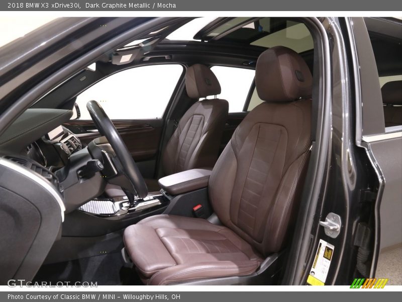 Dark Graphite Metallic / Mocha 2018 BMW X3 xDrive30i