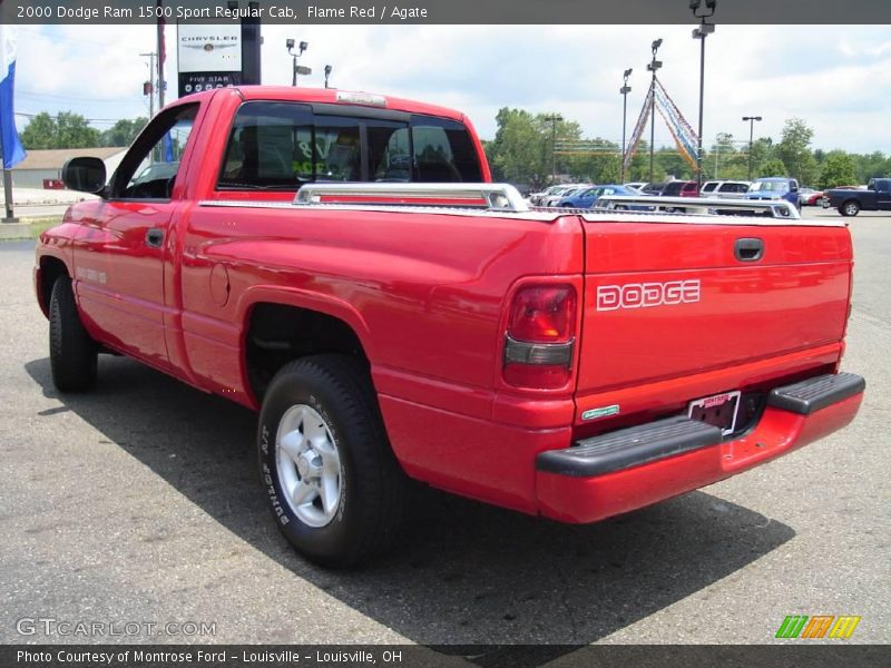 Flame Red / Agate 2000 Dodge Ram 1500 Sport Regular Cab
