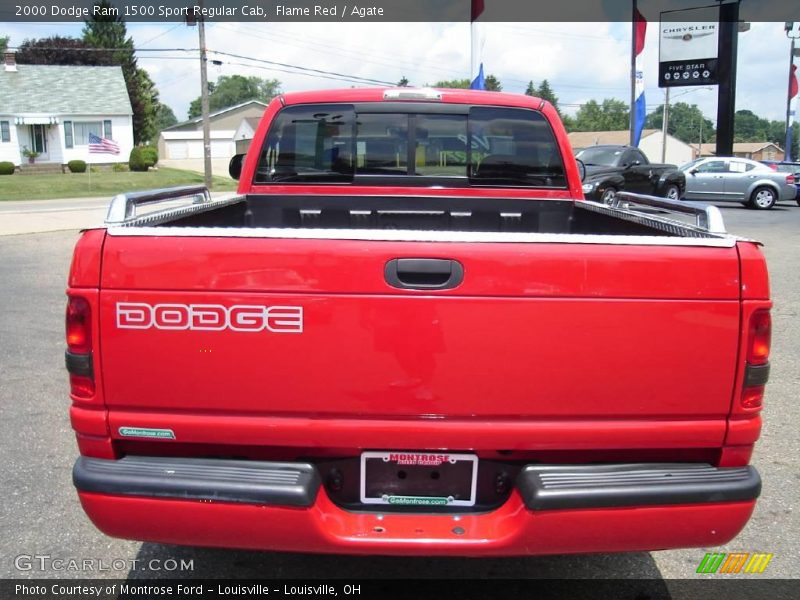 Flame Red / Agate 2000 Dodge Ram 1500 Sport Regular Cab