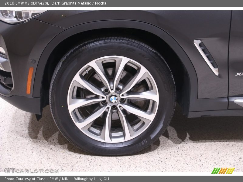 Dark Graphite Metallic / Mocha 2018 BMW X3 xDrive30i