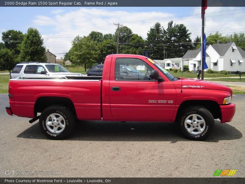 Flame Red / Agate 2000 Dodge Ram 1500 Sport Regular Cab