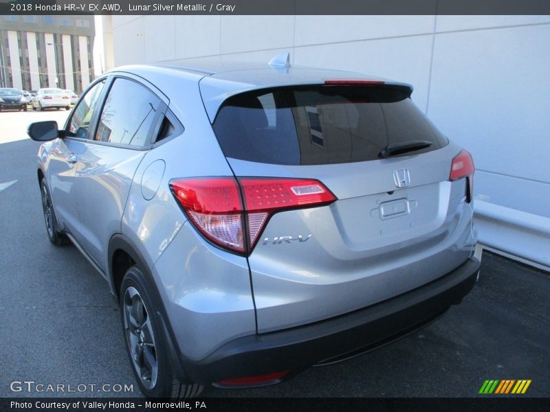 Lunar Silver Metallic / Gray 2018 Honda HR-V EX AWD
