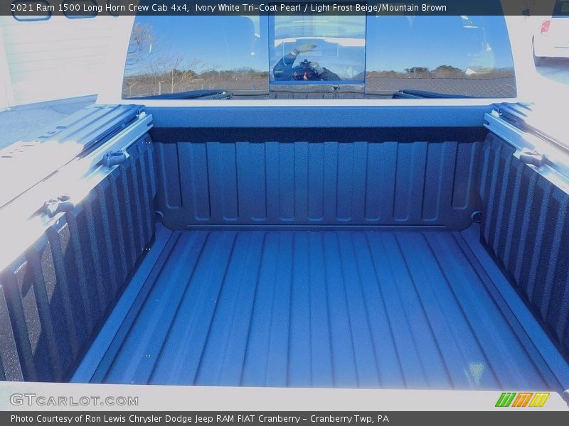 Ivory White Tri-Coat Pearl / Light Frost Beige/Mountain Brown 2021 Ram 1500 Long Horn Crew Cab 4x4