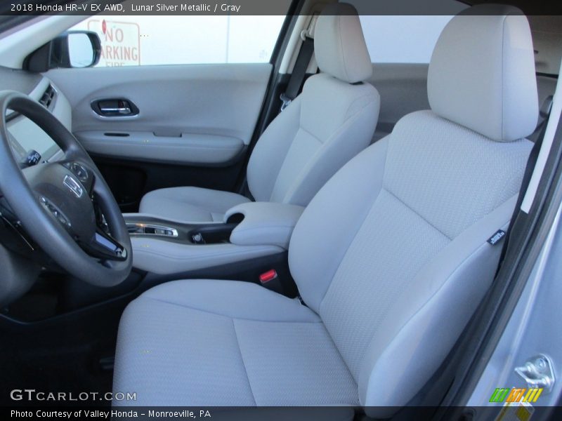 Lunar Silver Metallic / Gray 2018 Honda HR-V EX AWD