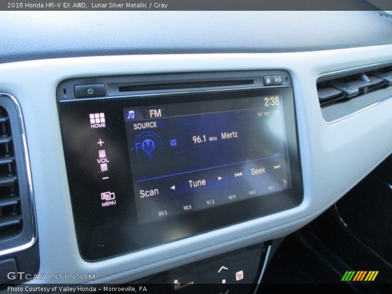 Lunar Silver Metallic / Gray 2018 Honda HR-V EX AWD